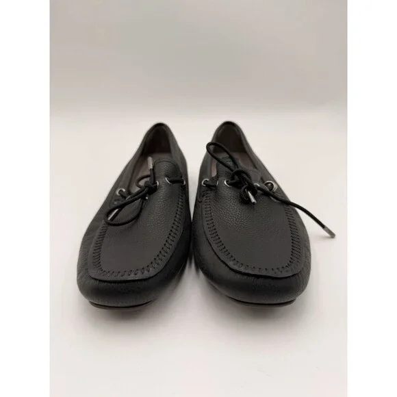 Salvatore Ferragamo Atlante men's driving Black Leather loafers Size 5.5EEE - Picture 2 of 7